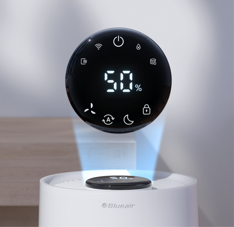 Blueair Humidifier touchscreen interface